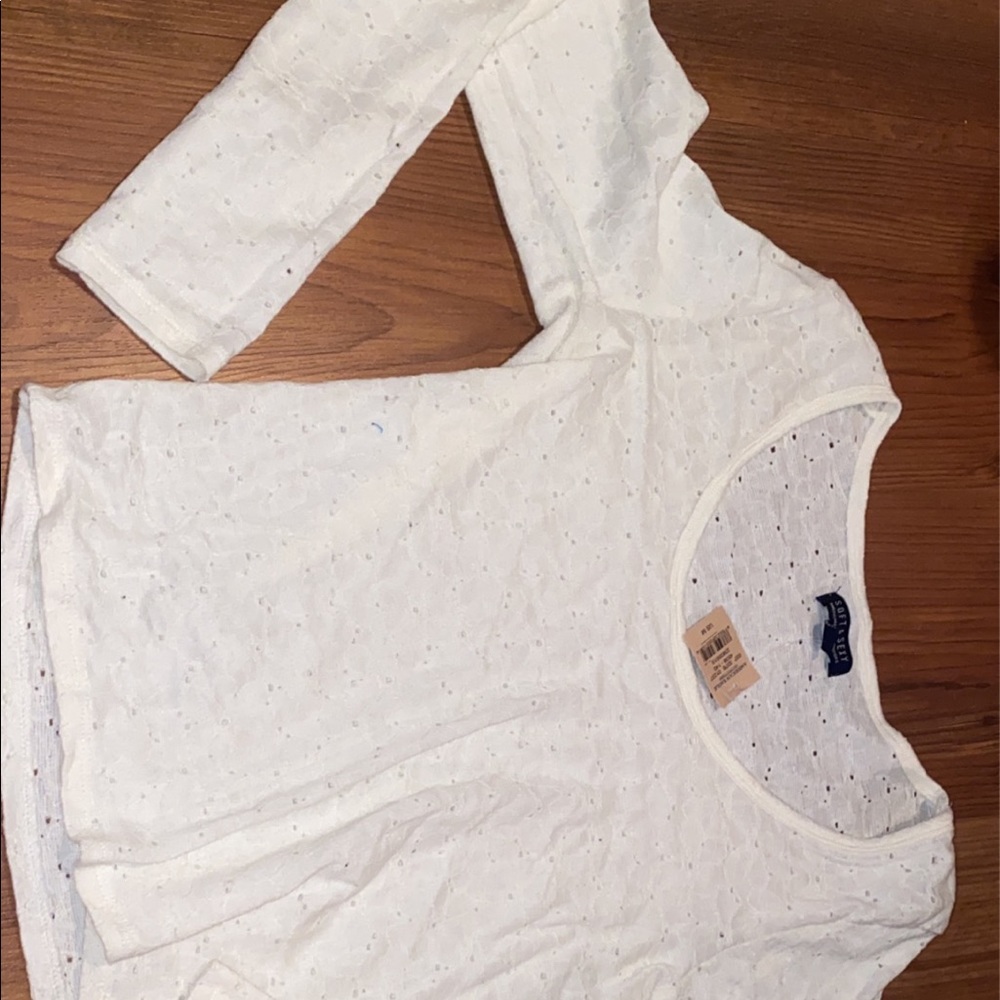 Long sleeve little white shirt